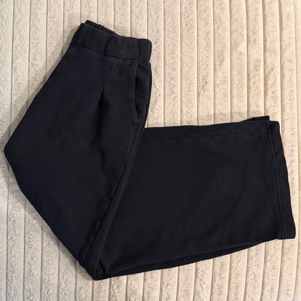 AERIE Cozy New Heights Fleece Trouser/Sweats in Black - Picture 7 of 11